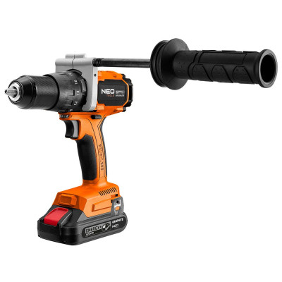 Шуруповерт Neo Tools Energy+ 18V, безщітковий, 100Нм, 0-480/0-1900об/хв 1.56кг (без АКБ та ЗП) (04-616)