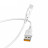 Дата кабель USB 2.0 AM to USB-C 1.0m 2.4A silicone white Denmen (DM-D06T-WH)