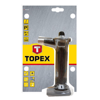 Газовий паяльник Topex п&#039;єзозапалювання, 28 мл (44E106)