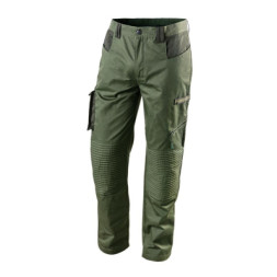 Штани робочі Neo Tools CAMO Olive, розмір S (48), 255 г/м2,кишені та петлі для інст (81-222-S)