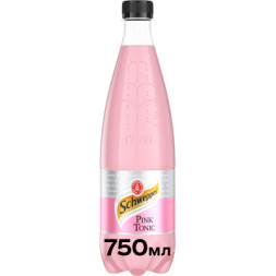 Напій Schweppes Pink Tonic Безалкогольний сильногазований 750 мл (5449000323866)