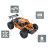 Радіокерована іграшка Sulong Toys Metal Crawler – S-Rex (помаранчевий, 1:16) (SL-230RHO)