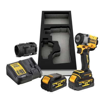 Гайковерт DeWALT 18 В XR Li-lon,406 Нм, 5 Ah, 2 АКБ, ЗП, TSTAK (DCF923P2G)