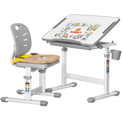 Парта зі стільцем Evo-kids Grey (Evo-06 Ergo G)