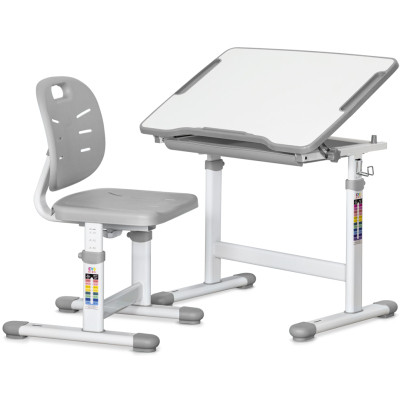 Парта зі стільцем Evo-kids Grey (Evo-06 Ergo G)