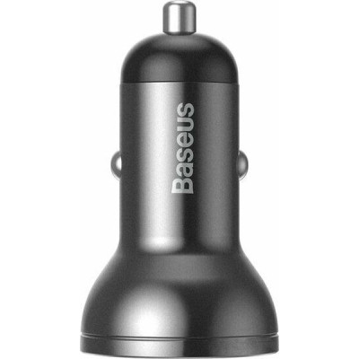 Зарядний пристрій Baseus Digital Display Dual USB 4.8A 24W black (CCBX-0G)