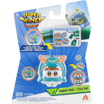 Фігурка Super Wings Super Pet Тіно улюбленець (Tino pet), світло (EU770421)