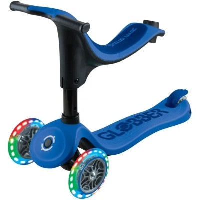 Самокат Globber Go Up Sporty колеса з підсвіткою до 20/50 кг 1+ Синій (452-600-4)