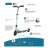 Самокат Globber Flow Element Junior Lights LED, чорно-рожевий (729-110)