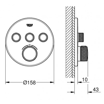 Термостатичний змішувач Grohe GRT SmartControl (29121000)