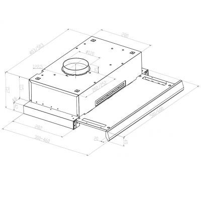 Витяжка кухонна Pyramida TLX1-60 IV