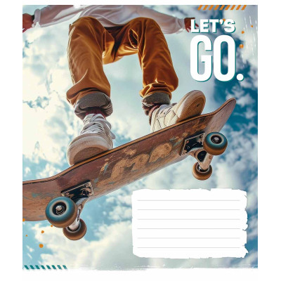 Зошит Школярик Let&#039;s go 24 аркуша лінія (024-3482L)