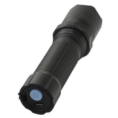Ліхтар Quantum Minik black 3W LED з USB (QM-FL1043)