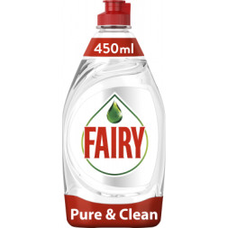 Засіб для ручного миття посуду Fairy Pure &amp; Clean 450 мл (8001090837424)
