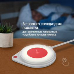 Зарядний пристрій ColorWay Qi Fast Charger (10W)&amp; LED bedside lamp (CW-CHW20Q-WT)
