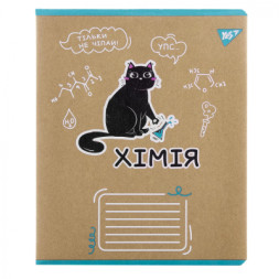 Зошит Yes предметний ХІМІЯ Black cat 48 аркушів, клітинка (767468)