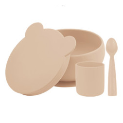 Набір дитячого посуду MinikOiOi BLW Set I - Bubble Beige (101070057)