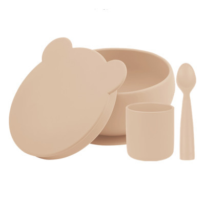 Набір дитячого посуду MinikOiOi BLW Set I - Bubble Beige (101070057)