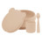 Набір дитячого посуду MinikOiOi BLW Set I - Bubble Beige (101070057)