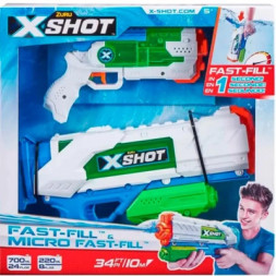 Іграшкова зброя Zuru X -Shot Warfare Набір водних бластеров Fast Fill Medium And Small (56225R)