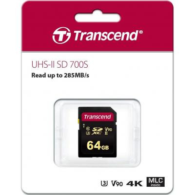 Карта пам&#039;яті Transcend 64GB SDXC class 10 UHS-II U3 V90 MLC (TS64GSDC700S)