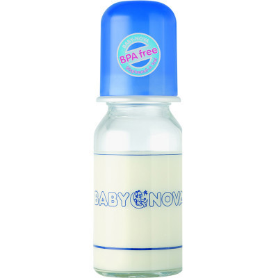 Пляшечка для годування Baby-Nova скляна 125 мл (3960310)