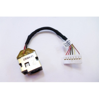 Роз&#039;єм живлення ноутбука з кабелем для HP PJ257 (7.4mm x 5.0mm + center pin), 7-pin, Универсальный (A49050)