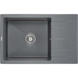 Мийка кухонна GRANADO NAVIA grafito з сифоном (775*495mm.) (gr3809)