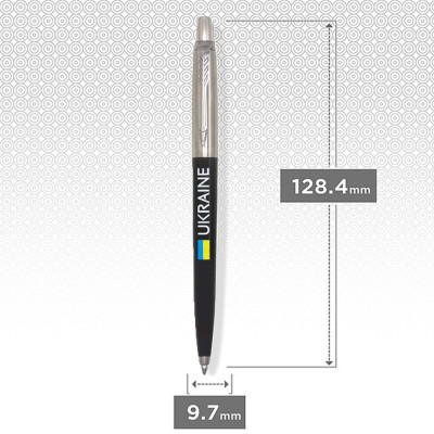 Ручка кулькова Parker JOTTER 17 Originals UKRAINE Black CT BP Прапор + Ukraine (15632_T1400u)
