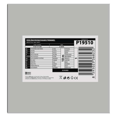 Мережевий подовжувач EMOS катушка 4 роз., 10 м (P19510)