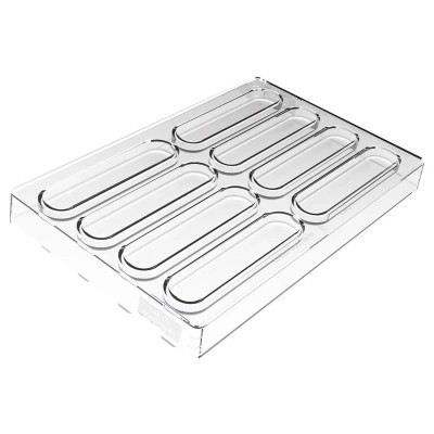 Форма для шоколаду Silikomart Kit Bar Vulcano 120x25 h10 мм. 116,5x23 h15, 29 мл x 8 (CH028 - KIT BAR VULCANO)