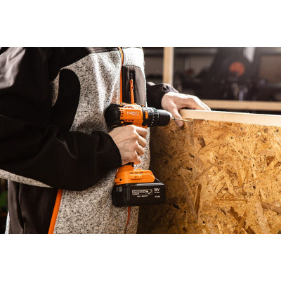 Шуруповерт Neo Tools Energy+ 18V, безщітковий, 95Нм, 0-320/0-1700об/хв 1.2кг (без АКБ та ЗП) (04-619)