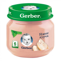 Дитяче пюре Gerber Курча, 80 г (7613033644948)