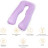 Подушка MirSon для вагітних і відпочинку Delicate Satin №8030 U-подібна Lupine (2200006178682)