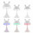 Нічник Kite Світильник LED з акумулятором Simple Bunny, білий (K25-317-1-1)