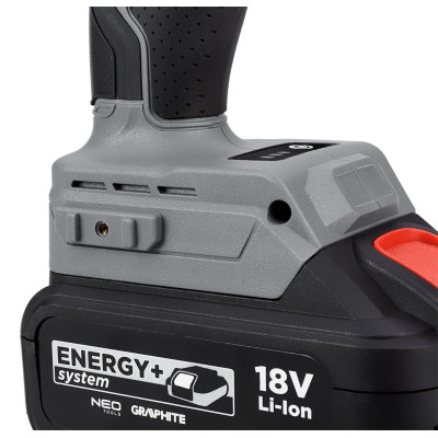 Гайковерт Graphite Energy+ 18V, безщітковий, 2600об/хв, 330Нм, 1/2&quot;, 0.9кг (без АКБ та ЗП) (58G028-1)