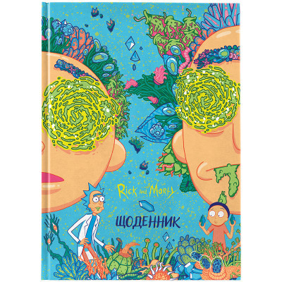 Щоденник шкільний Kite Rick and Morty тверда обкладинка (RM24-262)