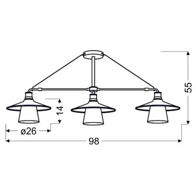 Люстра Candellux LOFT (33-43115)