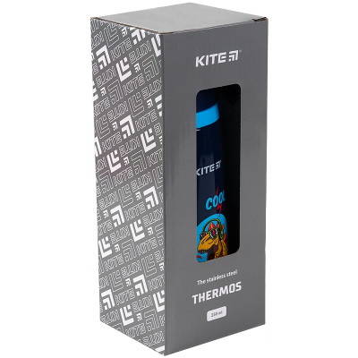 Поїльник-непроливайка Kite Cool термос350 мл синій (K21-305-02)