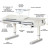 Парта зі стільцем Evo-kids Montreal 2 WG з полицею S-50 (BD-670-2 WG + S 50 WG)