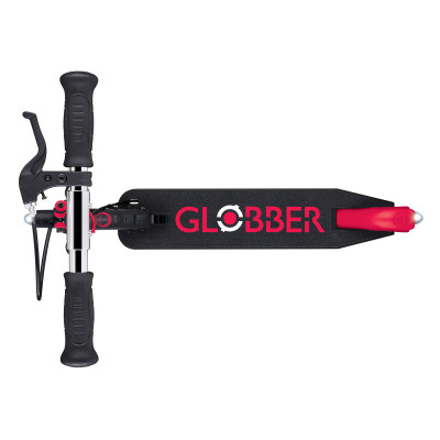 Самокат Globber Flow Element Junior Lights LED,, чорно-червоний (729-102)