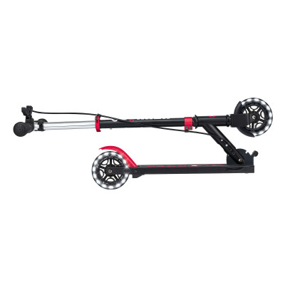 Самокат Globber Flow Element Junior Lights LED,, чорно-червоний (729-102)