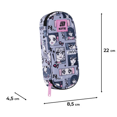 Пенал Kite 599 Anime Girl (K25-599-9)