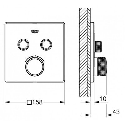 Змішувач Grohe GRT SmartControl (29124000)