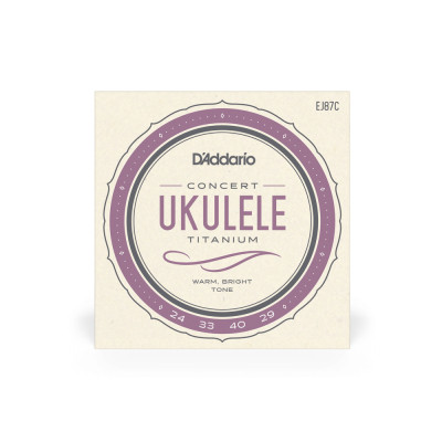 Струни для гітари D&#039;Addario Titanium Ukulele Concert (EJ87C)