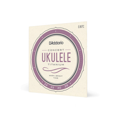 Струни для гітари D&#039;Addario Titanium Ukulele Concert (EJ87C)