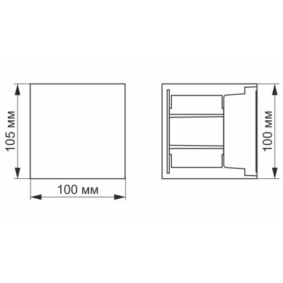 Світильник Videx LED AR04 IP54  6W 2700K (VL-AR04-062B)