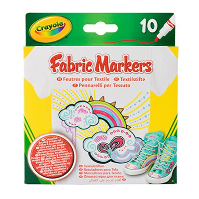 Набір для творчості Crayola фломастери для тканини 10 шт (58-8633)