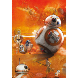 Стікер-наклейка ABYstyle Постер Star Wars &quot;BB8&quot; 98x68 см (ABYDCO331)