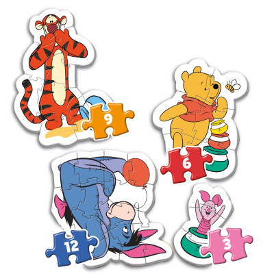 Пазл Clementoni 4 в 1 Winnie the Pooh, серія My First Puzzles (20820)